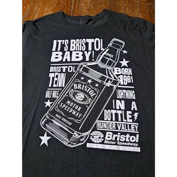 Large District Perfect Tri Black White Its Bristol Baby Short Sleeve Tee Tshirt - Picture 2 of 3